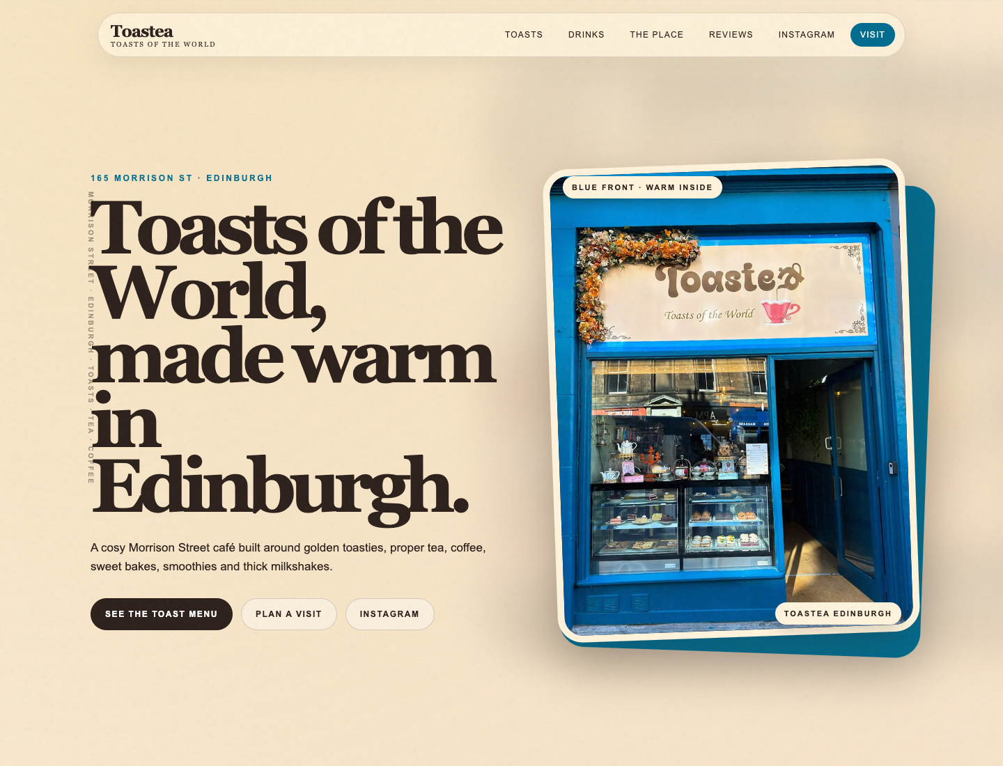 Toastea Edinburgh website — Toasts of the World